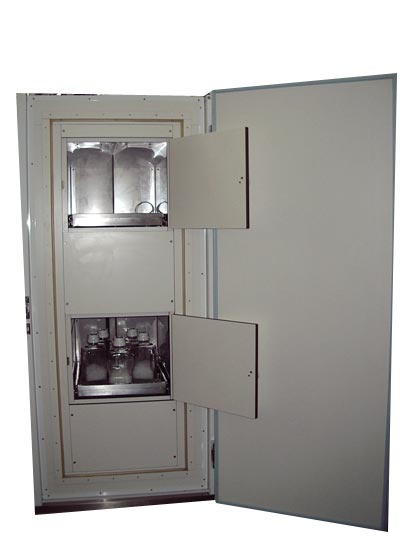 Laboratory freezer / cabinet / stainless steel / manual defrost